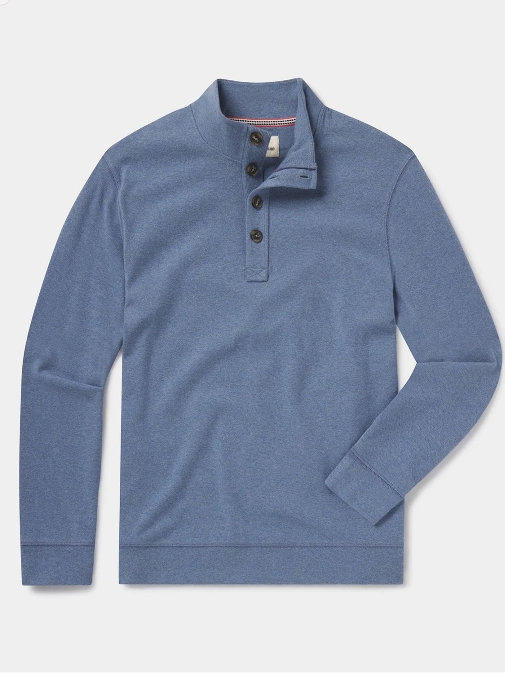 The Normal Brand Puremeso Button Popover Cozy Slate Blue Men’s Size Small